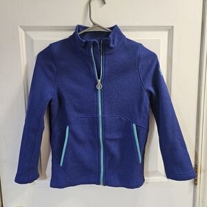Spyder Jacket Boys Large 10/12 Blue Long Sleeve Full Zip Pockets Outdoors Casual